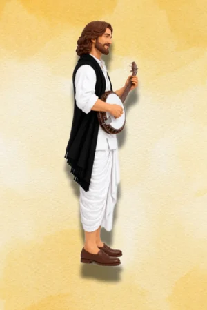 Antony Firingee figure side view in traditional Bengali attire