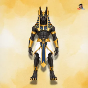 Front View of Anubis Action Figure inspired by Ancient Egyptian mythology.