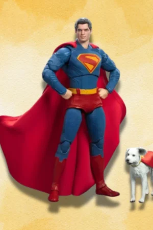 Superman Action Figure with dog