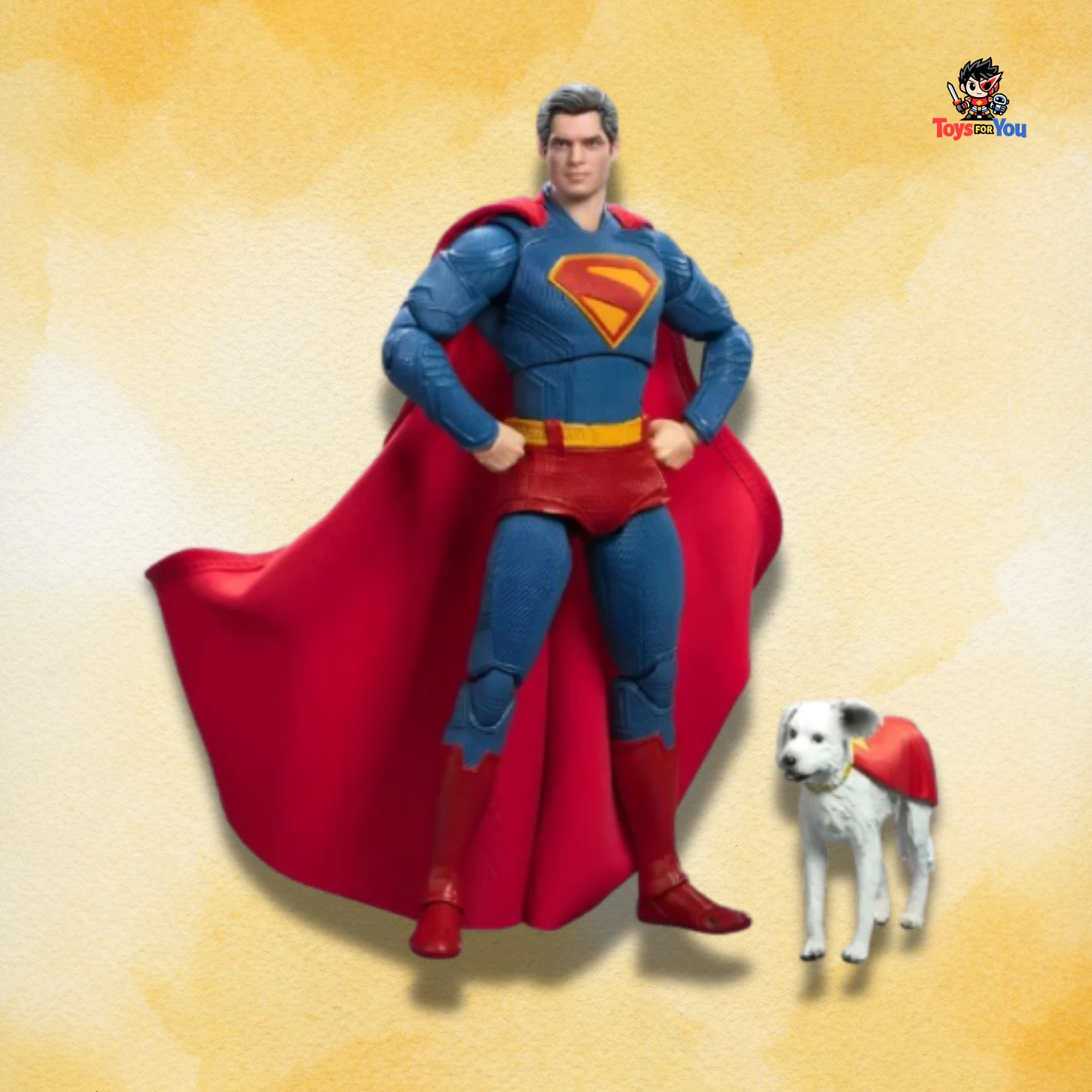 Superman Action Figure with dog